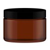Leerer Braunglastiegel inkl. Deckel 500 ml