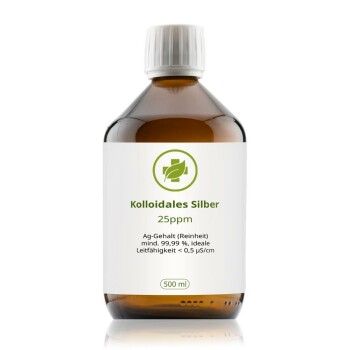 Kolloidales Silber (Silberwasser) 500 ml 25 ppm