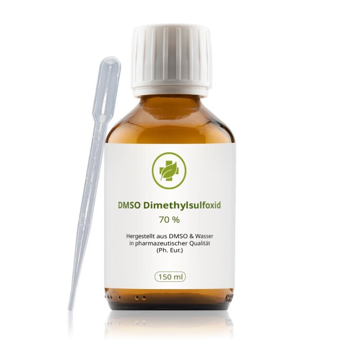 Dimethylsulfoxid (DMSO) (70%, hergestellt aus DMSO entsprechend Ph. Eur.) Braunglas 150 ml