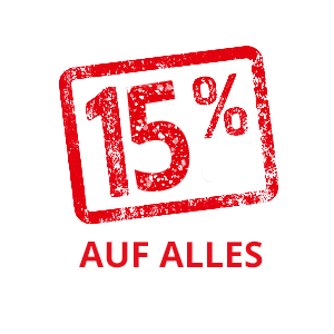 15 Prozent auf alles.